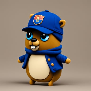 Go Blue Gopher with cap and short CSKA