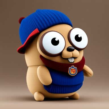 Go Blue Gopher with cap and short CSKA