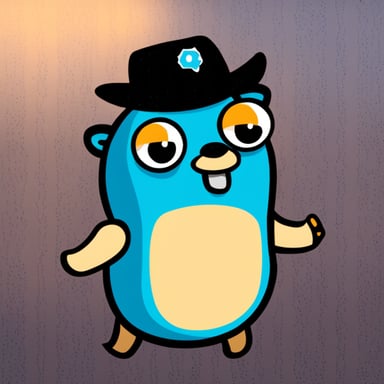 Go Blue Gopher programming microservice