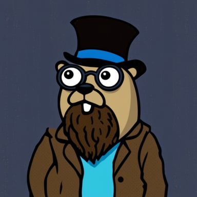 Go Blue Gopher as Bearded Gopher