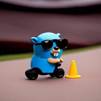 Go Blue Gopher as the driver.