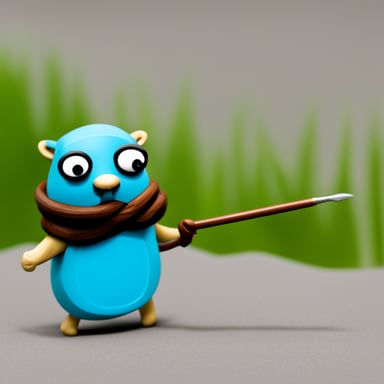 Go Blue Gopher searches for concurrency.