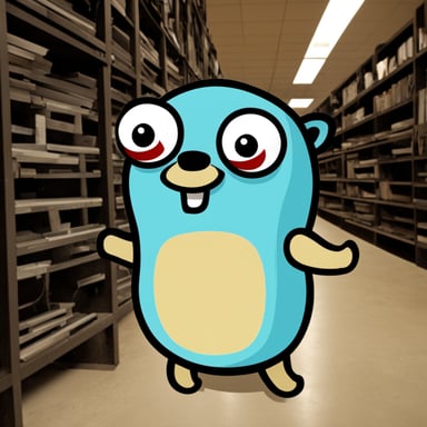 Go Blue Gopher searches for concurrency.