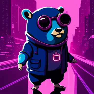 Go Blue Gopher as a cyberpunk gopher.