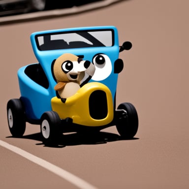 Go blue gopher driving as Gosling.