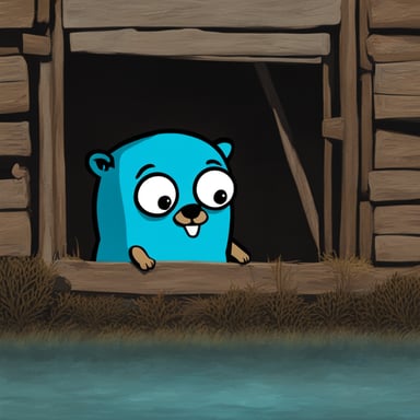 Go Blue Gopher experiences despair in Kubernetes management.