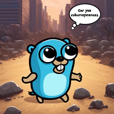 Go Blue Gopher experiences despair in Kubernetes management.