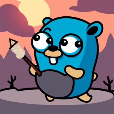 Go Blue Gopher as the good Golang spirit vs. the evil PHP daemon.