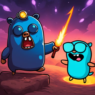 Go blue gopher wins against the evil PHP demon.