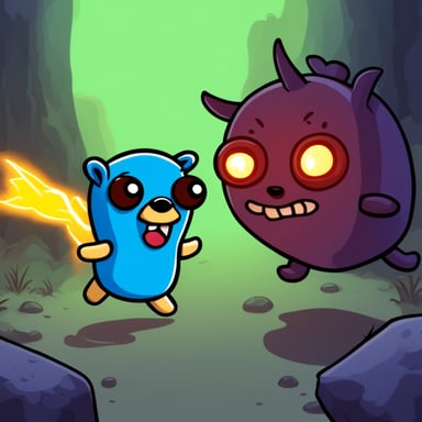 Go blue gopher wins against the evil PHP demon.