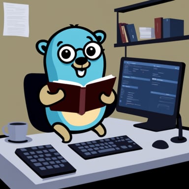 Go blue gopher uses the database Tarantool.