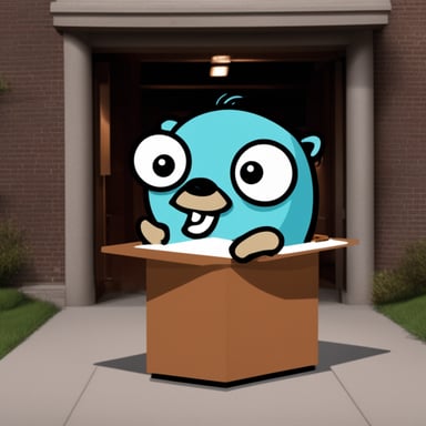 Go Blue Gopher experiences panic.