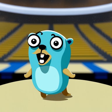 Go Blue Gopher experiences panic.