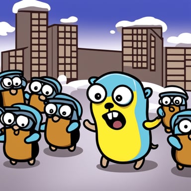 Go Blue Gopher experiences panic.