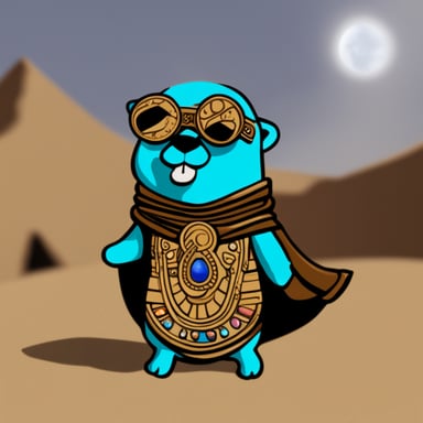 Go Blue Gopher as Egyptian gopher