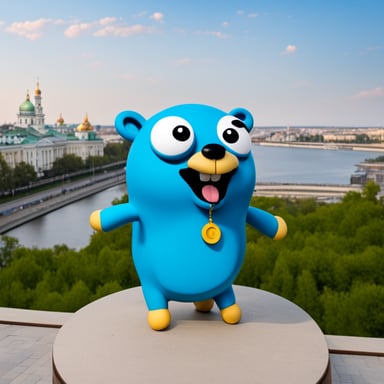 Go Blue Gopher in Kazan, the capital of Tatarstan.