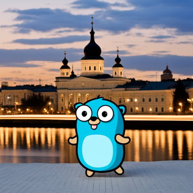 Go Blue Gopher in Kazan, the capital of Tatarstan.