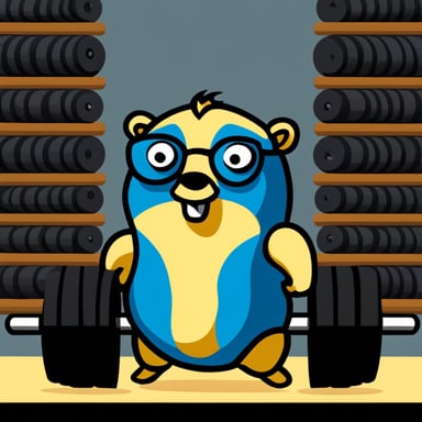 Go blue gopher stack powerlifter.