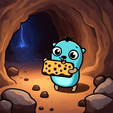 Go Blue Gopher wants a cookie in a very dangerous underground.