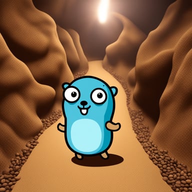 Go Blue Gopher wants a cookie in a very dangerous underground.