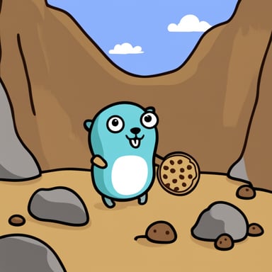 Go Blue Gopher wants a cookie in a very dangerous underground.