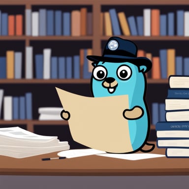 Go Blue Gopher works with secret documents.