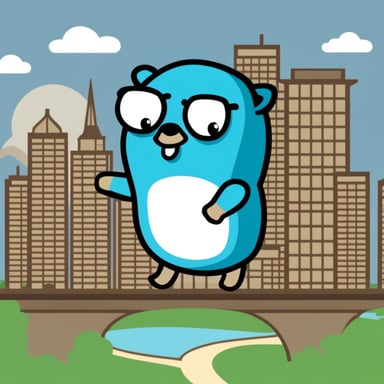 Go Blue Gopher as an architecture and backend guru.