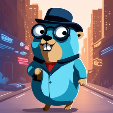 Go Blue Gopher as an architecture and backend guru.