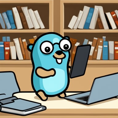 Go Blue Gopher as an architecture and backend guru.