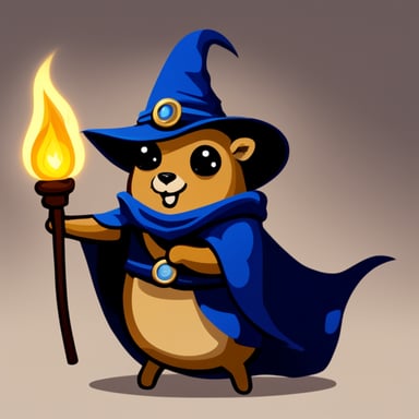 Go Blue Gopher as the evil gopher mage