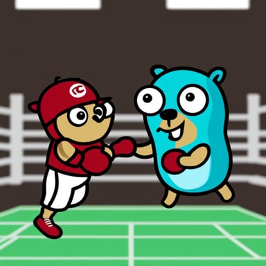 Go Blue Gopher does boxing.