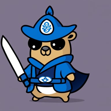 Go Blue Gopher as a Samurai.