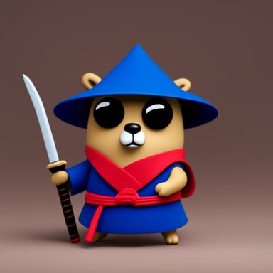Go Blue Gopher as a Samurai.