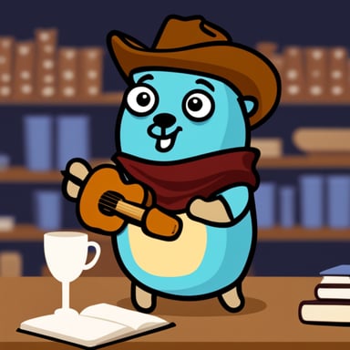 Go Blue Gopher as a real cowboy.