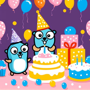 Go Blue Gopher is having a birthday celebration.