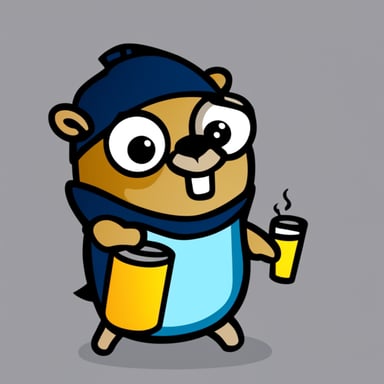 Go Blue Gopher as Drunky