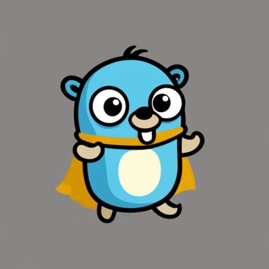 Super Go Blue Gopher