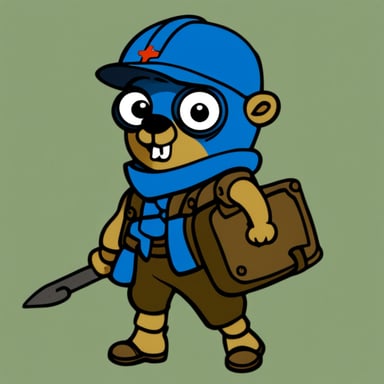 Super Go Blue Gopher