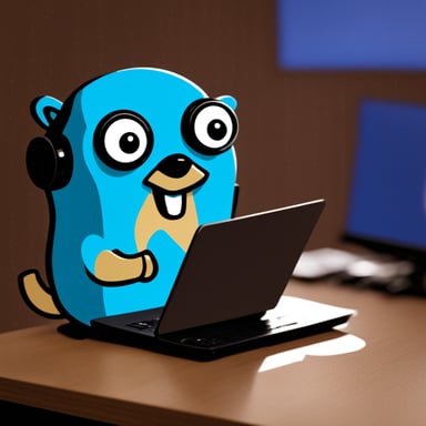 Go Blue Gopher as Cyber Gopher