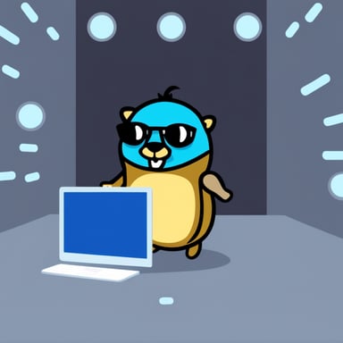 Go Blue Gopher as Cyber Gopher