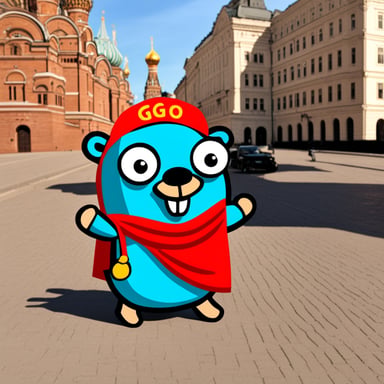 Go Blue Gopher explores Russia.