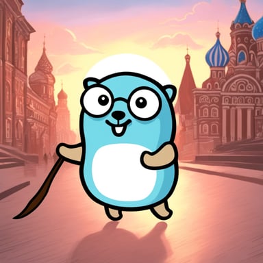 Go Blue Gopher explores Russia.