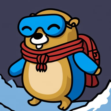 Go Blue Gopher with gorpcore style on the Everest.