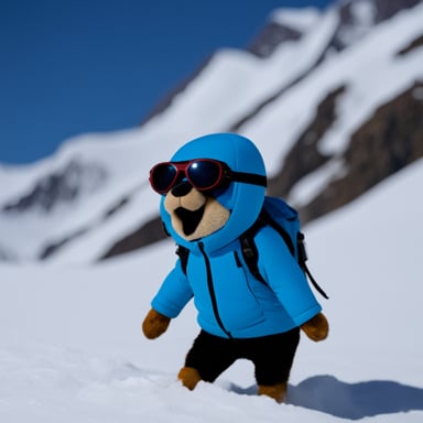 Go Blue Gopher with gorpcore style on the Everest.