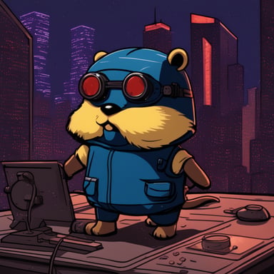 The go blue gopher as the Soviet Union cyberpunk gopher