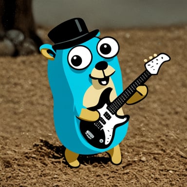 Go Blue Gopher rocks out to metal music.