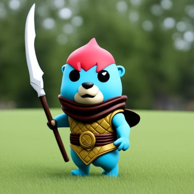 Go Blue Gopher as Kratos
