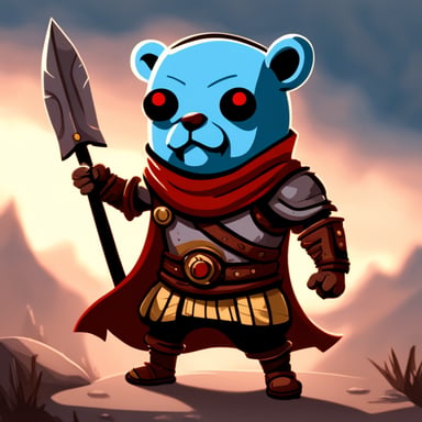 Go Blue Gopher as Kratos