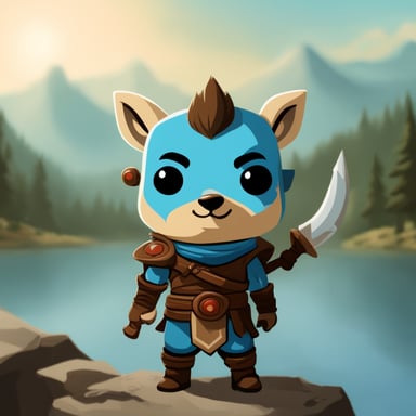 Go Blue Gopher as Atreus, son of Kratos