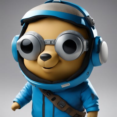 Go Blue Gopher as Samuel Porter Bridges from Death Stranding explores the adventurous world, delivering essential supplies and connecting isolated communities, embodying the spirit and determination of Go Blue Gopher.